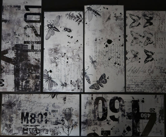 Giant Stamped Background 12cm