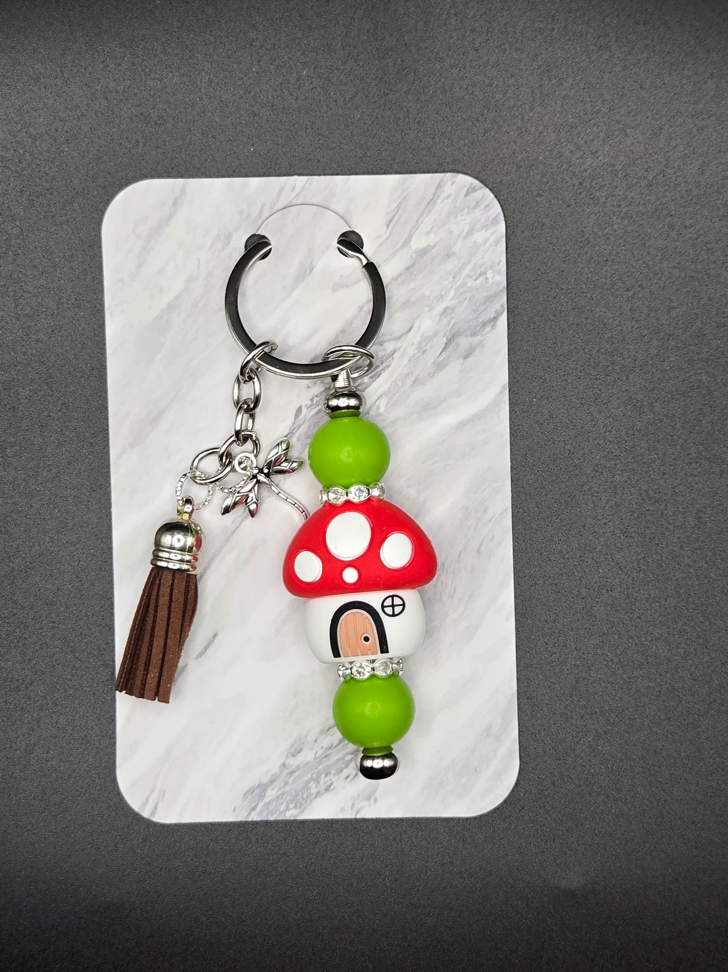 Mushroom keychain