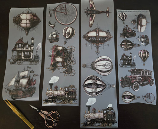 GIANT STEAMPUNK VEHICLES - 12CM X 150CM - JANUARY LAUNCH