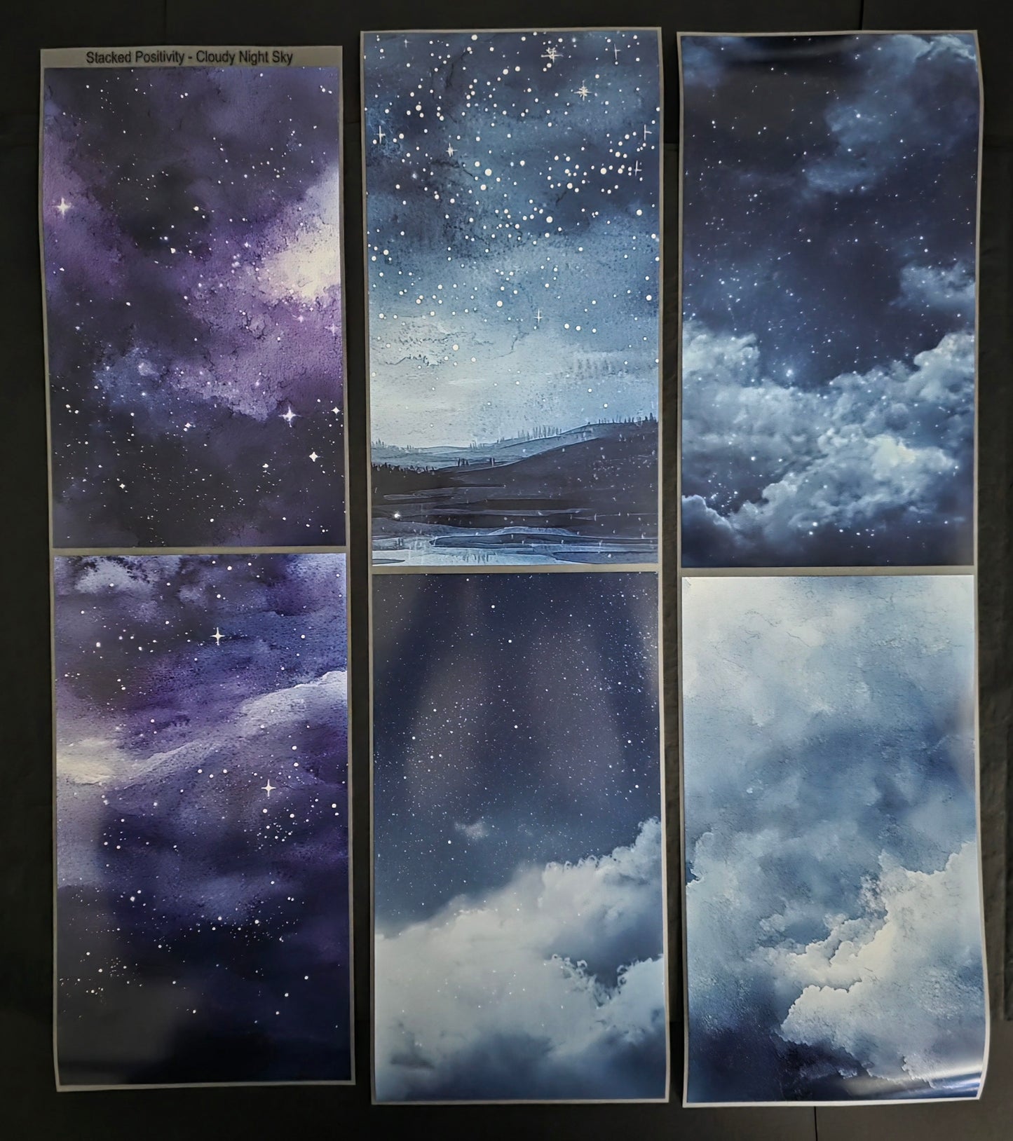 Cloudy Night Sky 🌙 12cm
