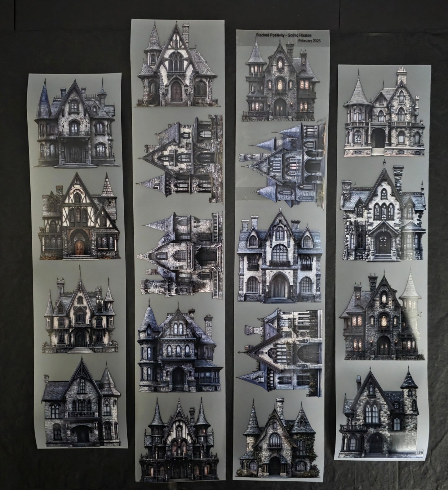 Gothic Houses 7cm