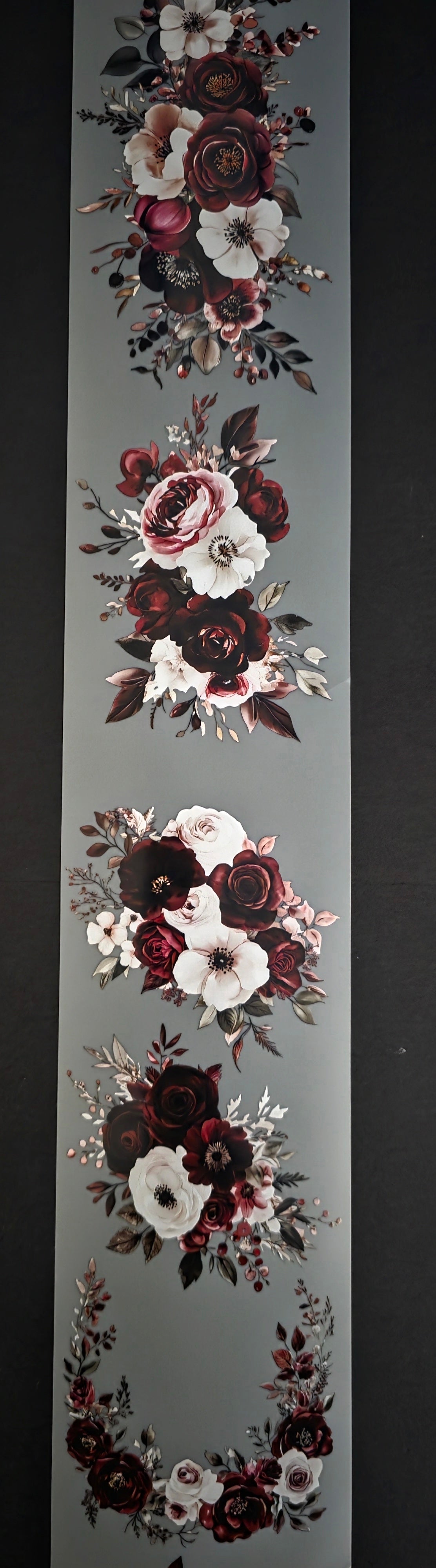 Burgundy Flowers 7cm